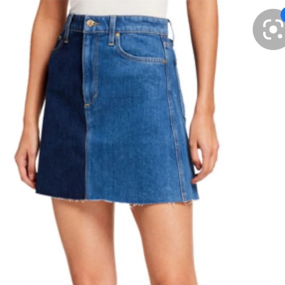 NWT JOES JEANS BELLE TWO TONED DENIM SKIRT - Picture 2 of 7